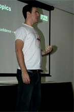 Modern Man seminar: Stu talking about how to be confident