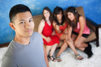 Girls are most attracted to a guy's confidence, so the secret to getting girls is to allow girls to experience your confidence when they interact with you. Then, simply escalate to kissing and sex.