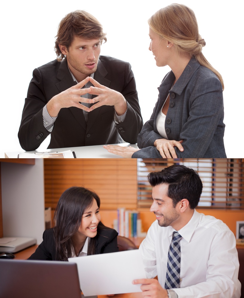How to flirt with a woman at work