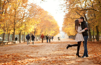 You have to first establish sexual attraction and tension between you. Then, when the moment is right, make a move.