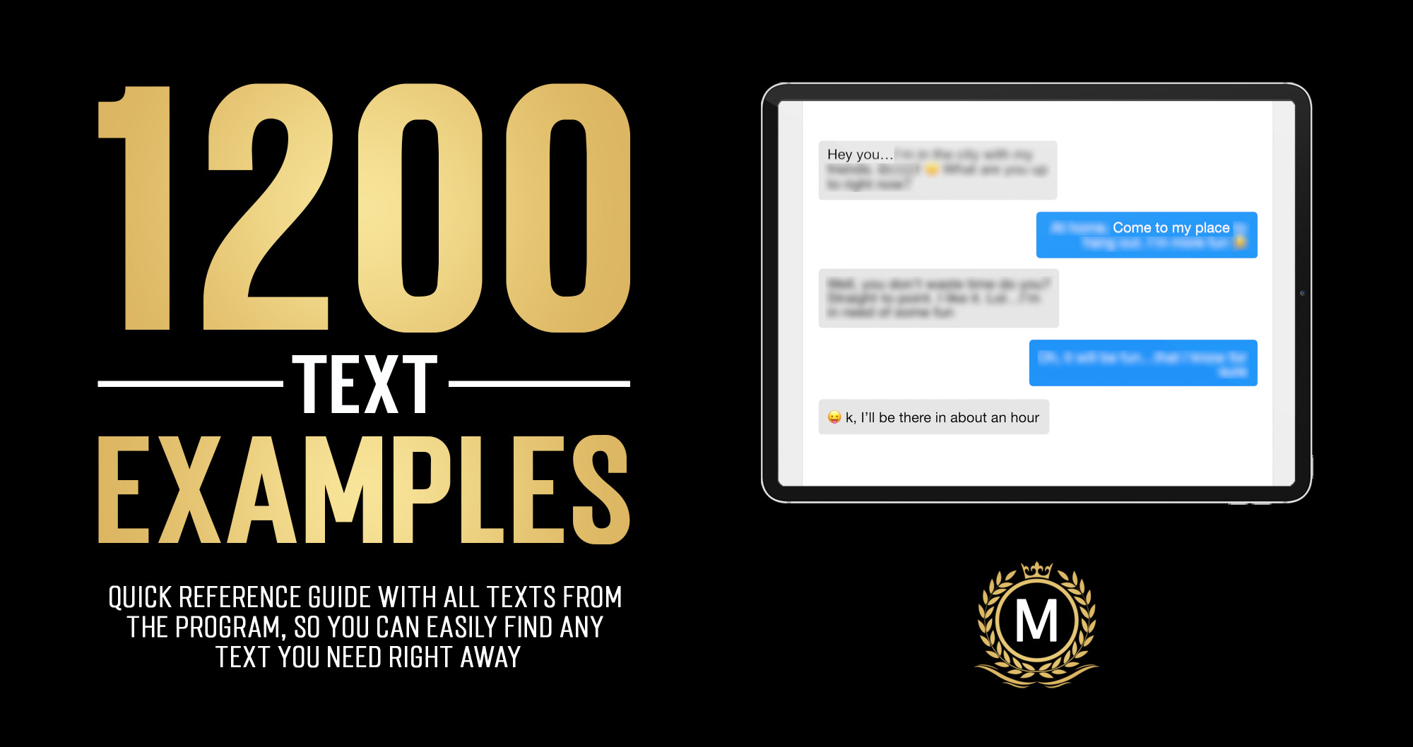 1200 Text Examples - Free Bonus