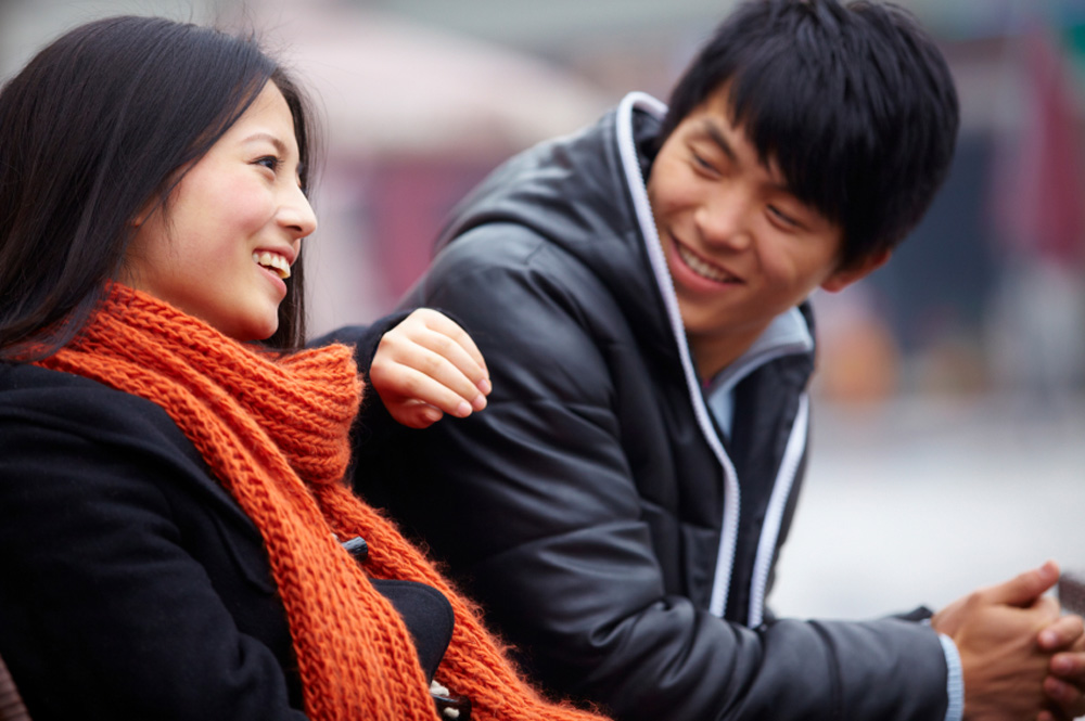 Body language during a conversation