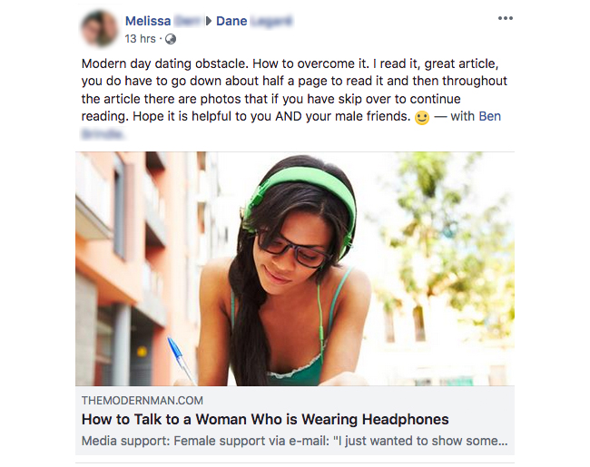 Headphones support on social media