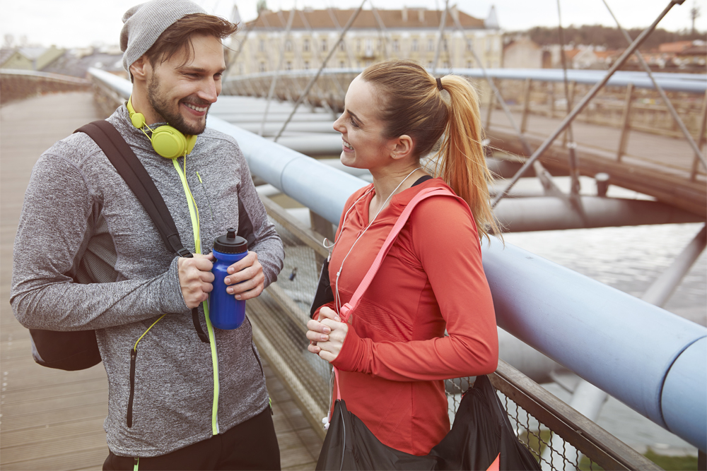 How to talk to a woman who is wearing headphones