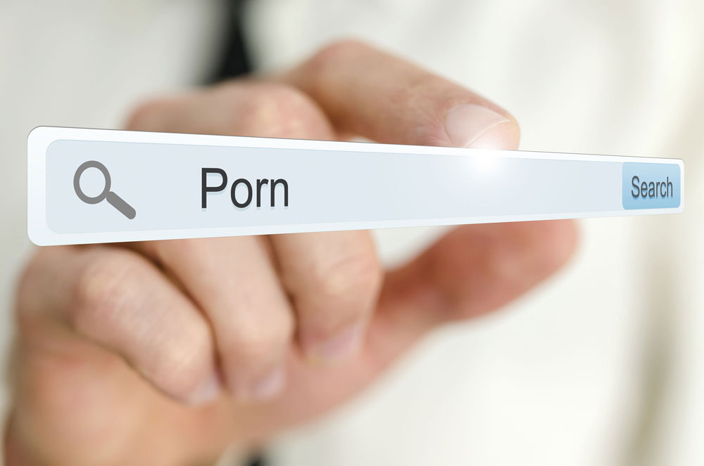 Man searching for porn online