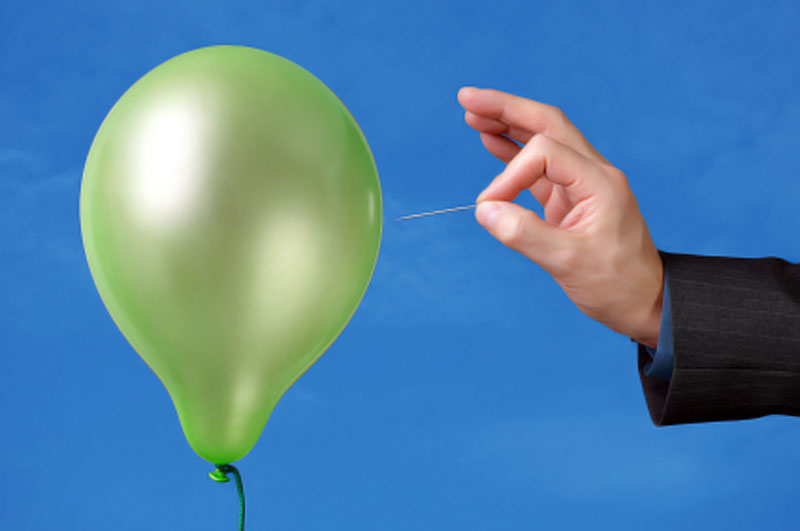 Pop the balloon with sex, not an expression of your feelings