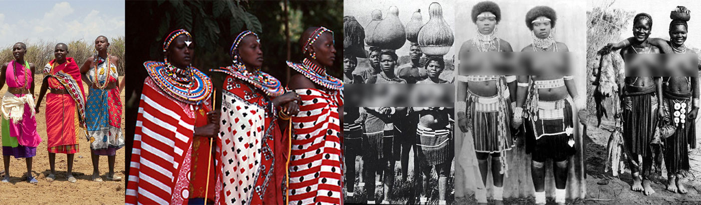 Tribal women usually cover their thigh gap