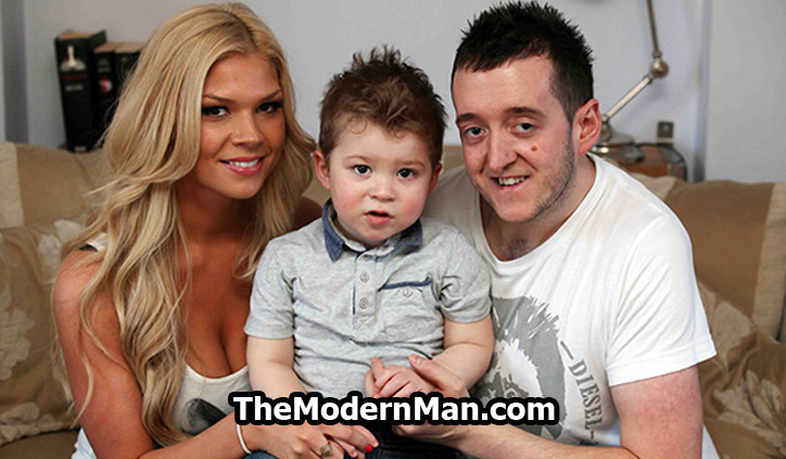 Ugly guy has a baby with a beautiful woman