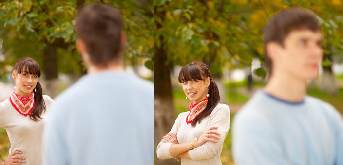 What does it mean when a woman stares at you?