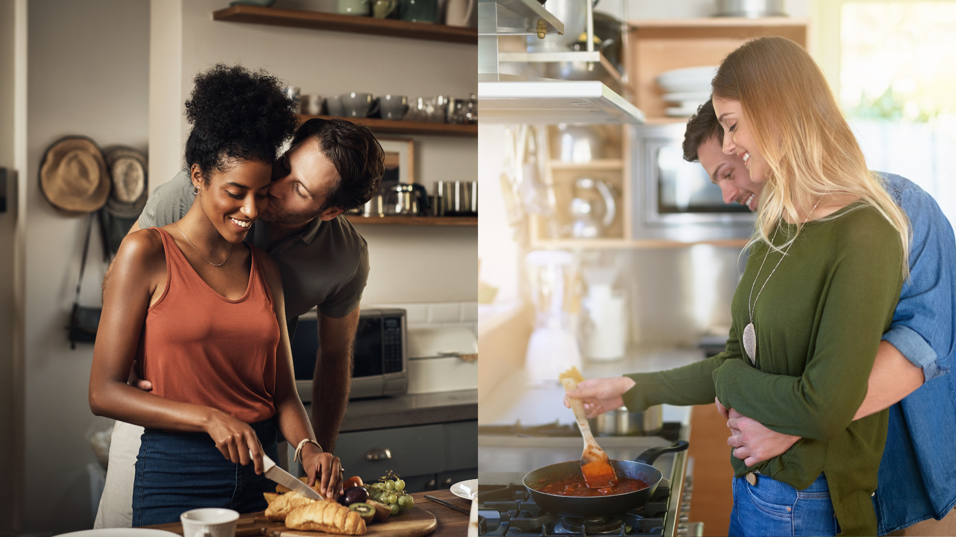 Woman cooking to impress a guy that she wants to commit to her