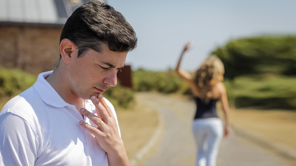 Woman with low tolerance for additional problems with the relationship