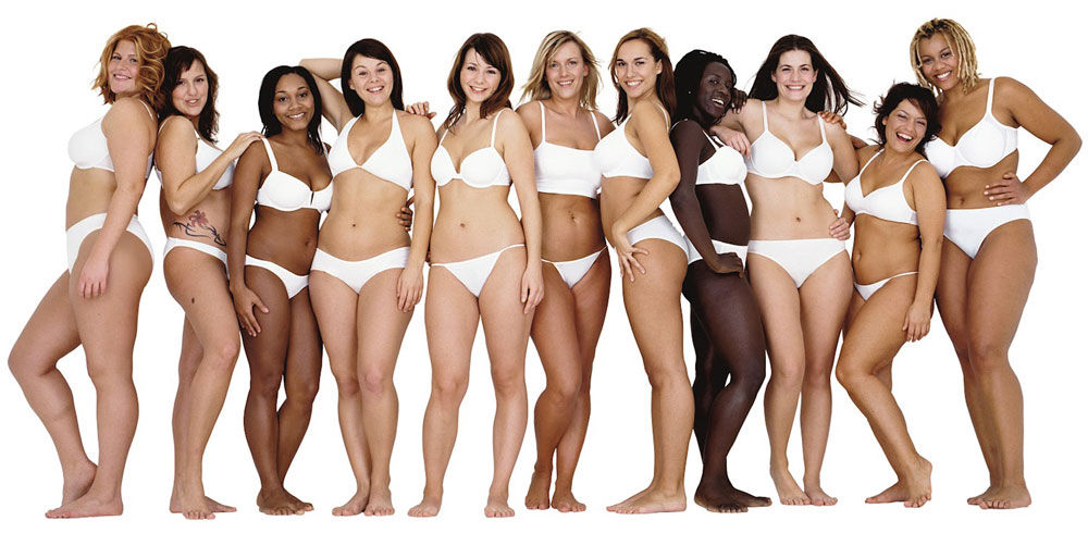 Women of different body sizes